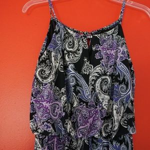 Enfocus Studio Purple paisley NWOT Maxi Dress